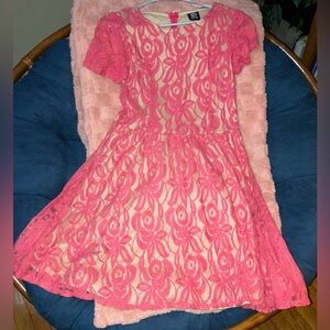 Pink Lace Dress
